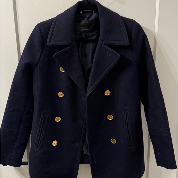 J.Crew Wool Cashmere Peacoat - Picture 2 of 3
